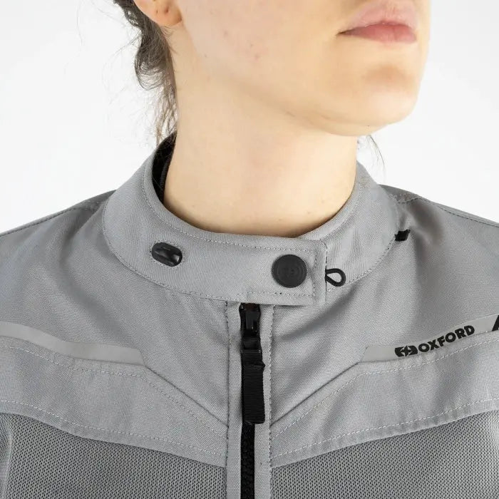 Oxford Arizona 2.0 Air Ladies Textile Jacket Grey FREE UK Delivery, FREE 365 Day Returns | Moto Central