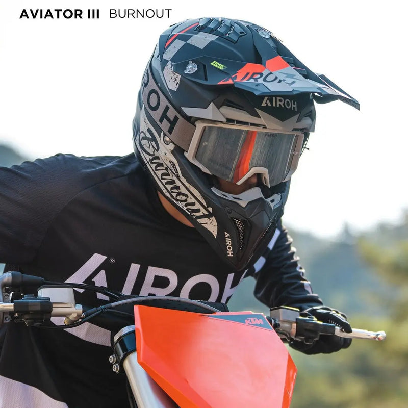 Airoh Aviator 3 Helmet - Advanced Off-Road Engineering for Serious Riders - FREE UK Shipping, FREE 365 Day Returns | Moto Central