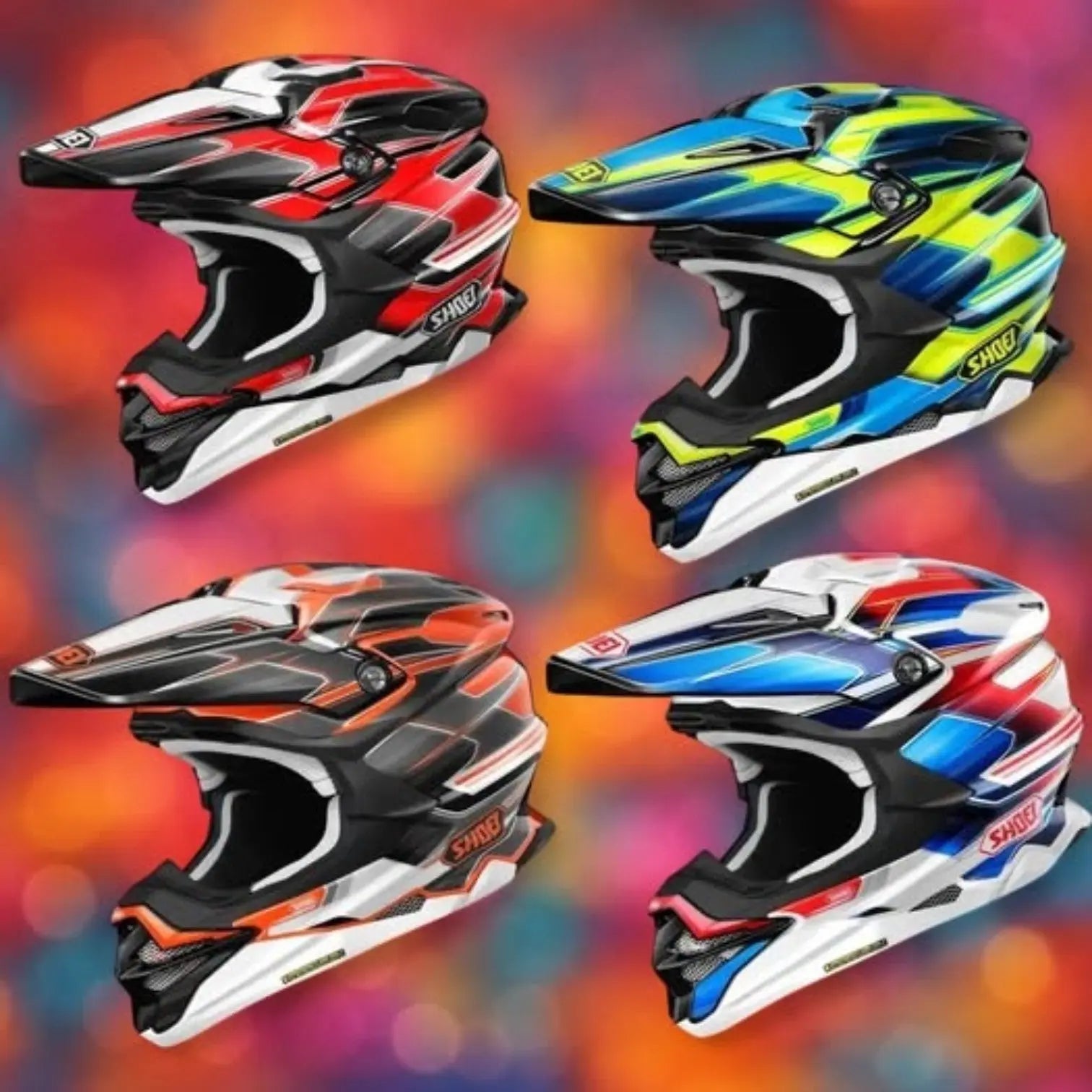 Shine-on-the-Dirt-Track-Shoei-VFX-WR-06-Sparkle-Helmet-Now-on-Pre-Order-at-Moto-Central - FREE UK Shipping, FREE 365 Day Returns | Moto Central