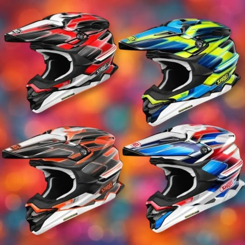 Shine-on-the-Dirt-Track-Shoei-VFX-WR-06-Sparkle-Helmet-Now-on-Pre-Order-at-Moto-Central - FREE UK Shipping, FREE 365 Day Returns | Moto Central