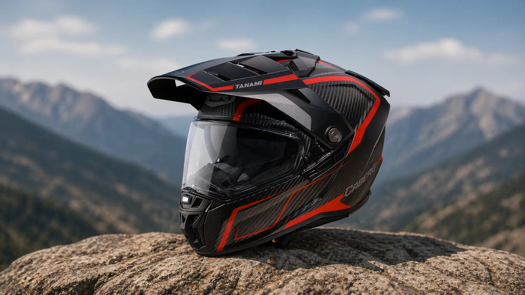 Caberg Tanami Carbon - An Adventure Helmet That Adapts to How You Ride - FREE UK Shipping, FREE 365 Day Returns | Moto Central