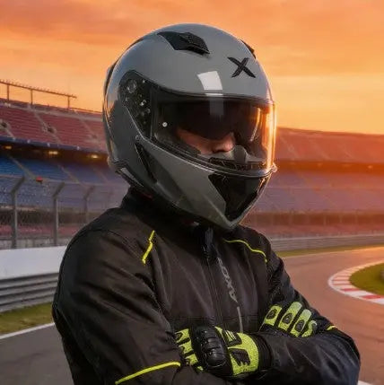 Axor Street Helmet - Wide Vision, Sporty Design & Everyday Riding Performance - FREE UK Shipping, FREE 365 Day Returns | Moto Central