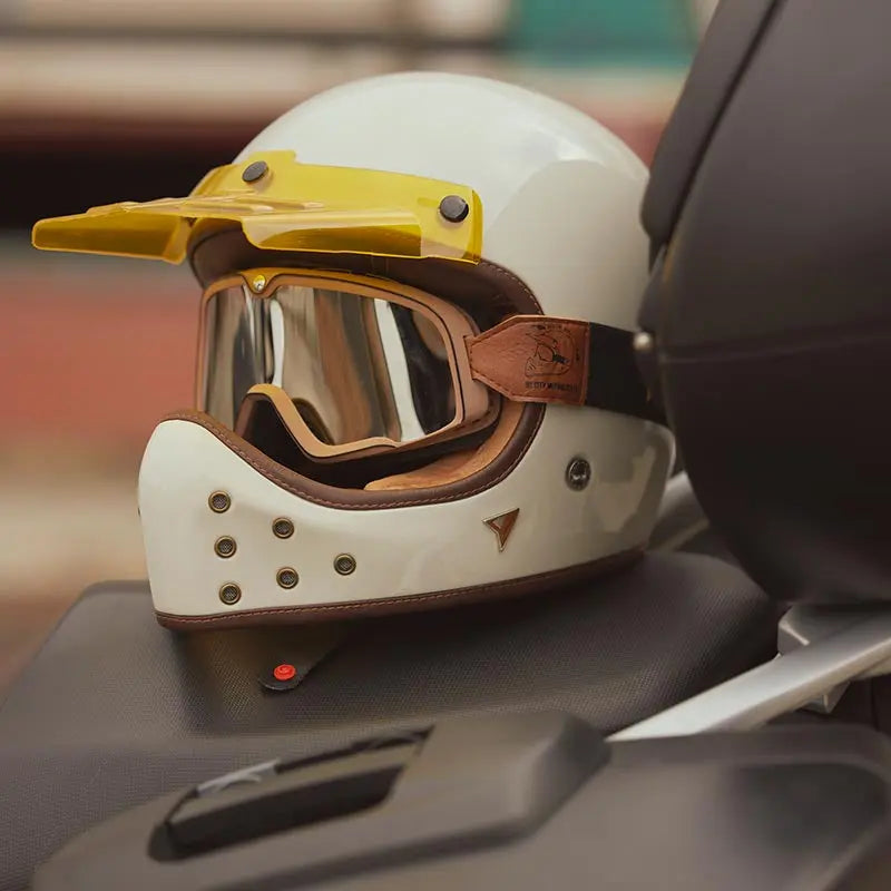 ByCity The Rock Helmet - Retro Off-Road Style Meets Modern Road Performance - FREE UK Shipping, FREE 365 Day Returns | Moto Central