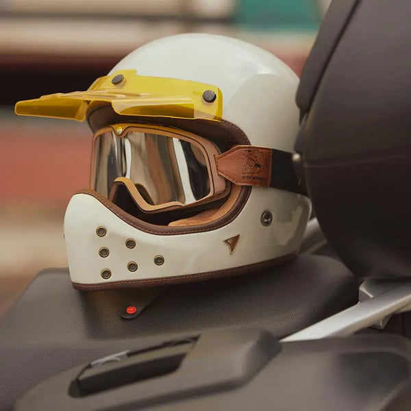 ByCity The Rock Helmet - Retro Off-Road Style Meets Modern Road Performance - FREE UK Shipping, FREE 365 Day Returns | Moto Central