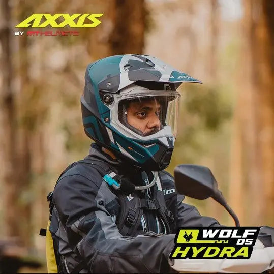 Axxis Wolf DS Helmet - Dual-Sport Freedom for Road and Trail - FREE UK Shipping, FREE 365 Day Returns | Moto Central