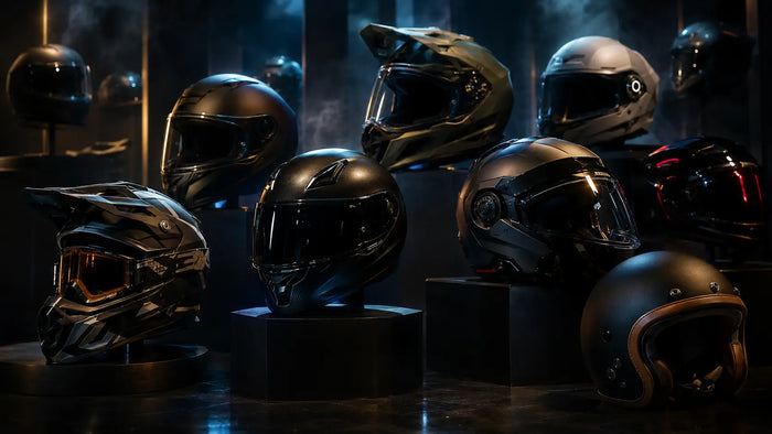 Best Motorcycle Helmets of 2026 - Full-Face, Flip-Front, Adventure, Open-Face and More - FREE UK Shipping, FREE 365 Day Returns | Moto Central