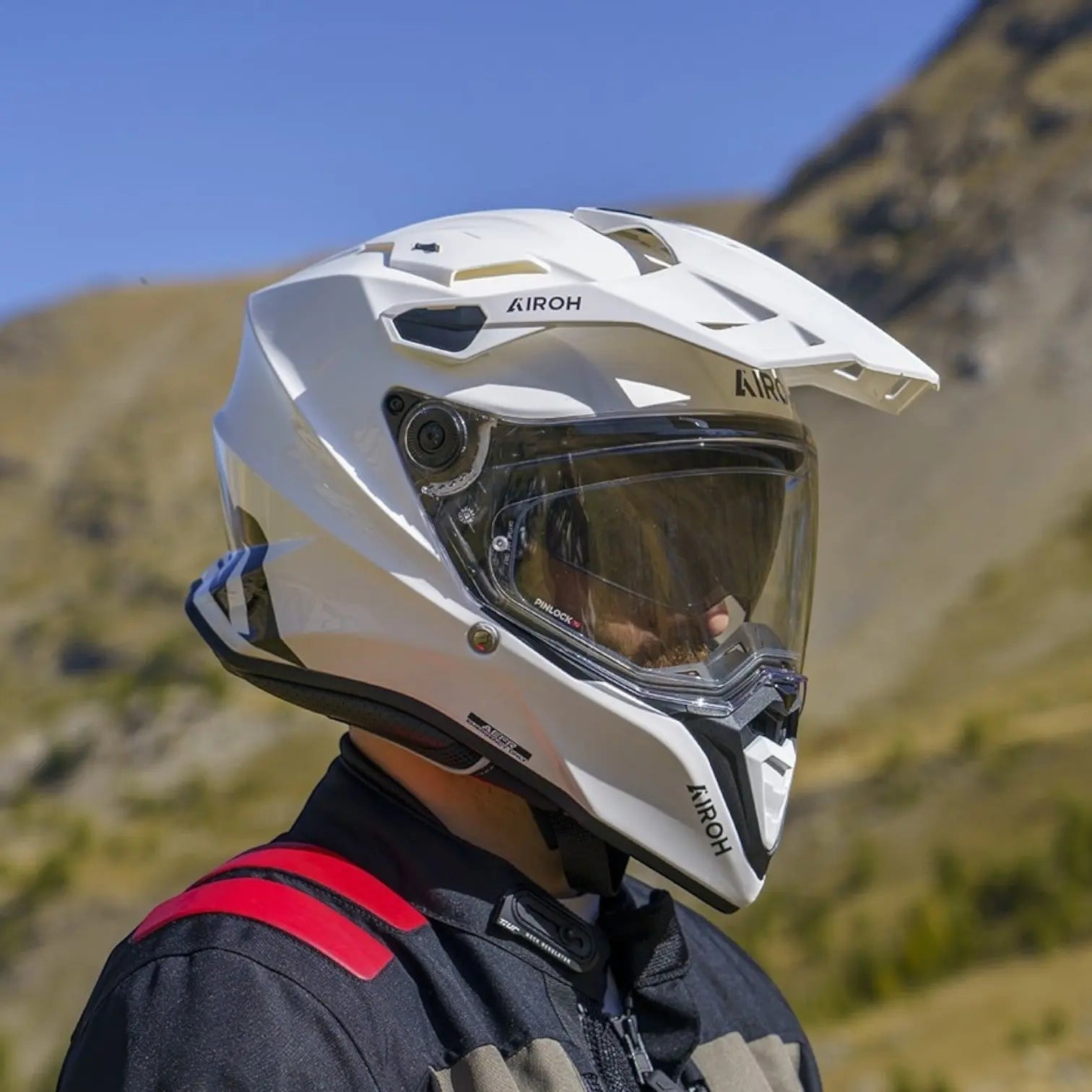 airoh executive helmet visor Maintains original fit Airoh Executive Stripes Helmet White