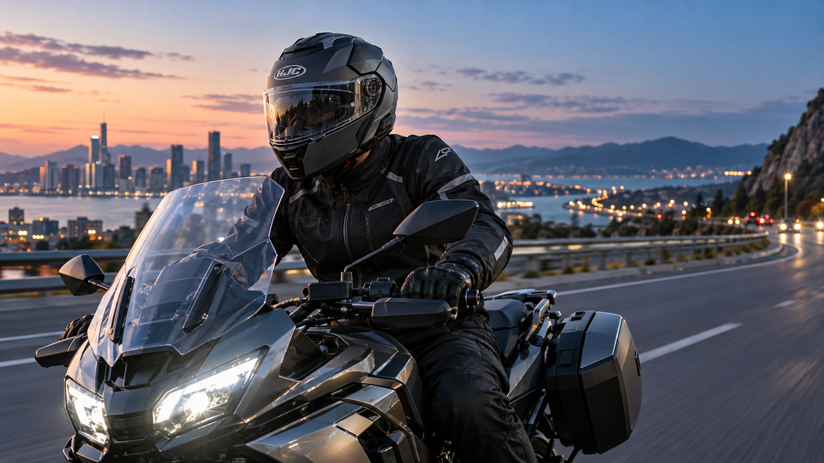HJC i101 rotational modular helmet lifestyle image