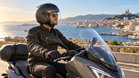 HJC i41 open face helmet lifestyle image