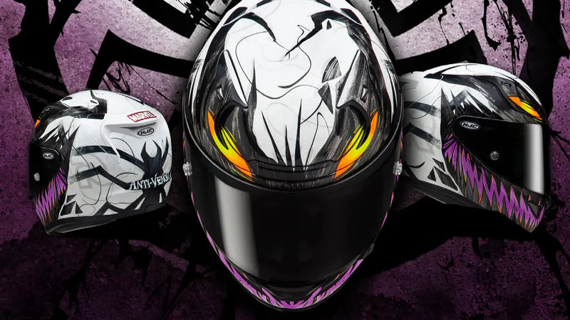 HJC RPHA 12 Anti Venom 2 - Marvel Graphic First Look - FREE UK Shipping, FREE 365 Day Returns | Moto Central