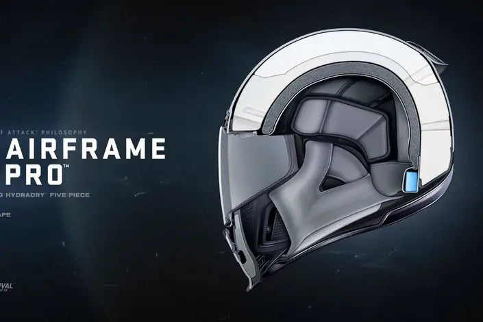 Icon Airframe Pro Helmet - Track-Focused Performance with Aggressive Street Styling - FREE UK Shipping, FREE 365 Day Returns | Moto Central