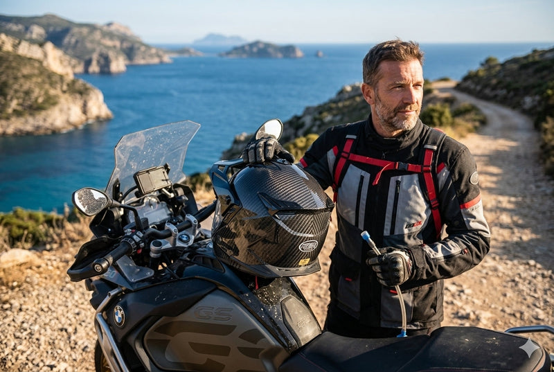 Premier Discovery Helmet Review: Carbon Adventure Performance for Every Journey - FREE UK Shipping, FREE 365 Day Returns | Moto Central