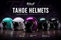 Biltwell Tahoe Helmet: Classic Open-Face Style Meets Modern Protection - FREE UK Shipping, FREE 365 Day Returns | Moto Central