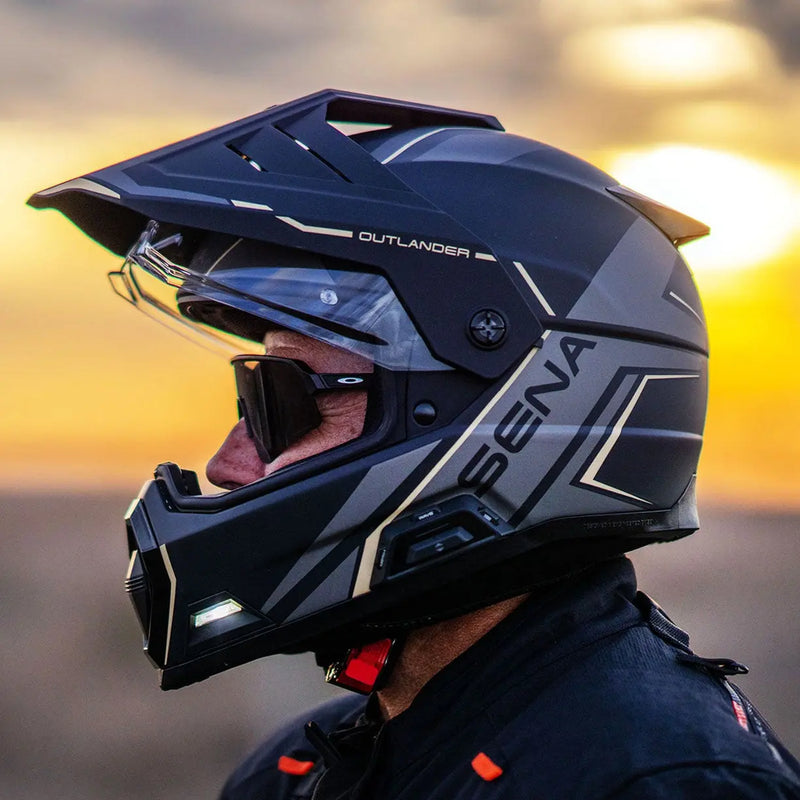 Sena Outlander Smart Helmet - The Future of Connected Adventure Riding - FREE UK Shipping, FREE 365 Day Returns | Moto Central