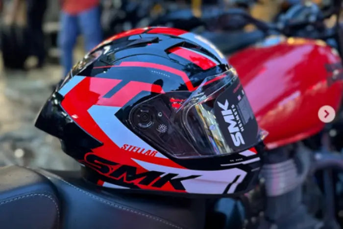 SMK Stellar Sport Helmet Review - Affordable Sports Styling for Everyday Riders - FREE UK Shipping, FREE 365 Day Returns | Moto Central