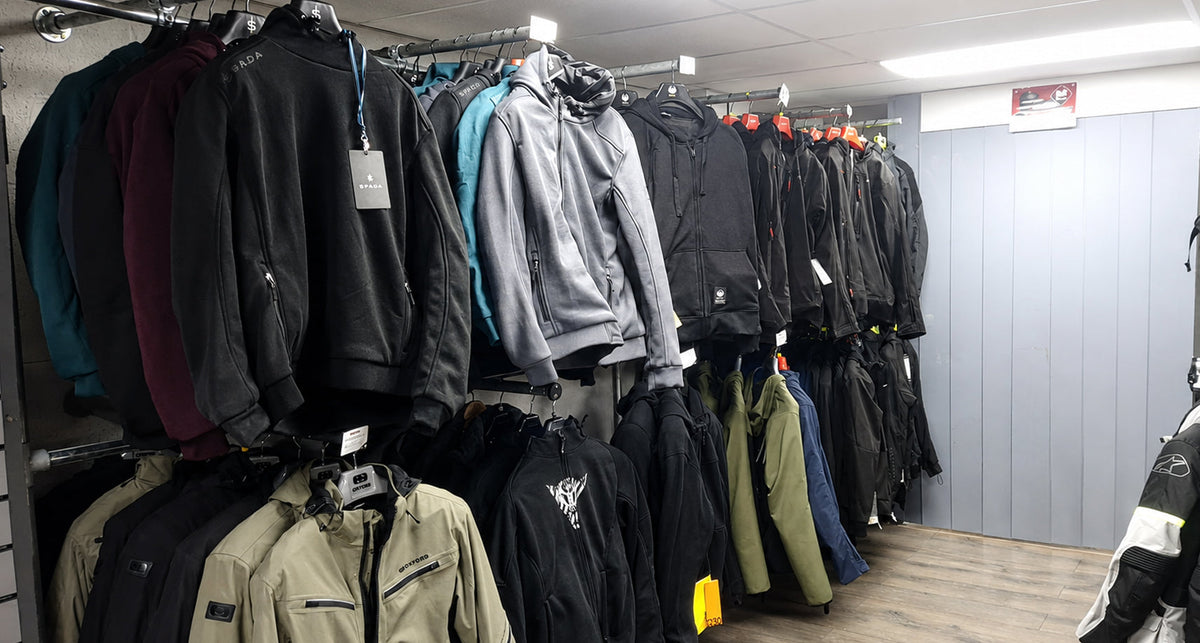 Moto Central motorcycle clothing and helmet showroom for riders from Rowley Regis