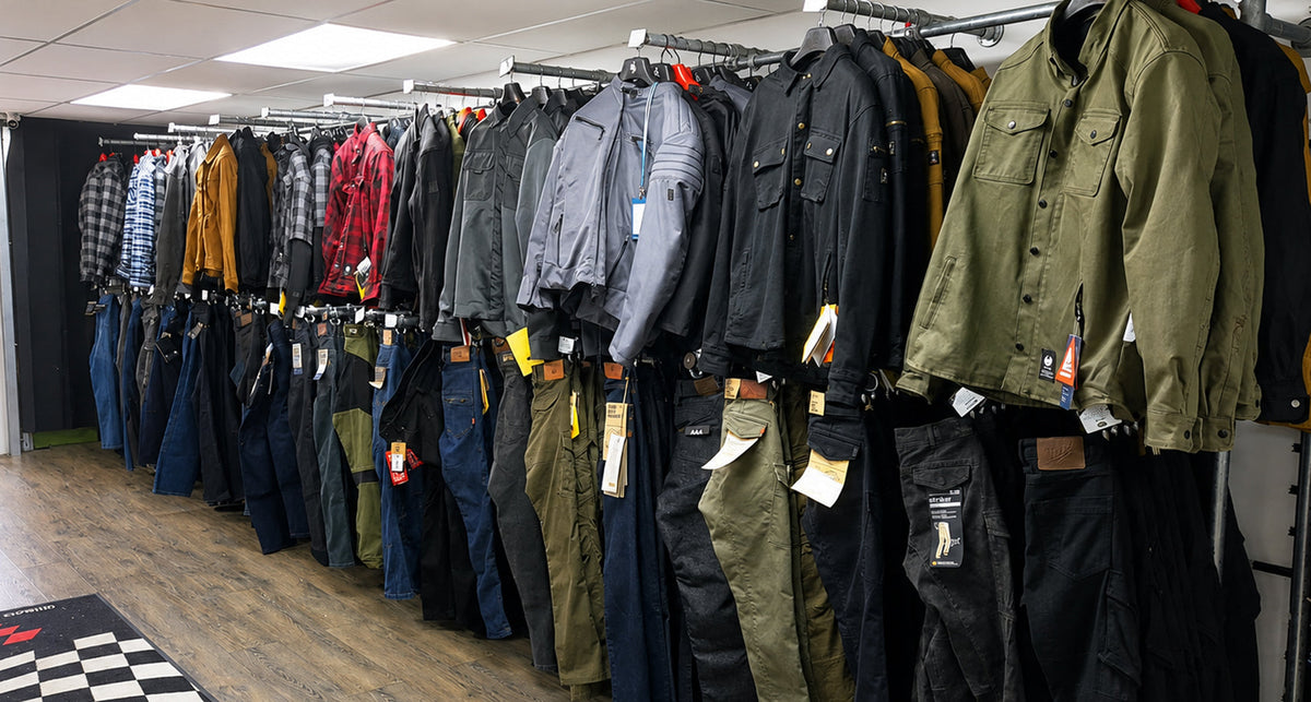 Moto Central motorcycle clothing and helmet showroom for riders from Dudley