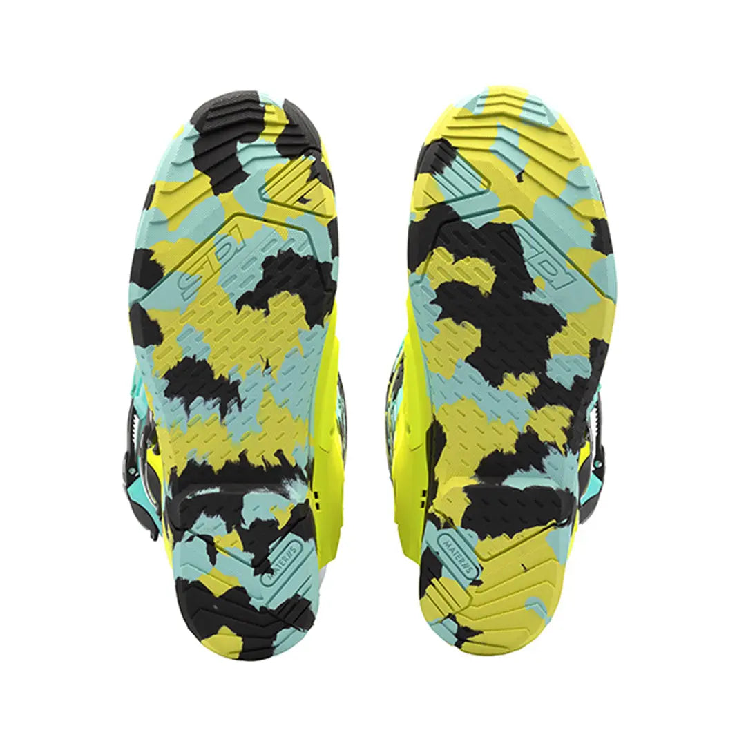 Sidi Crossair X CE Boots Mint / Fluo Yellow FREE UK Delivery, FREE 365 Day Returns | Moto Central