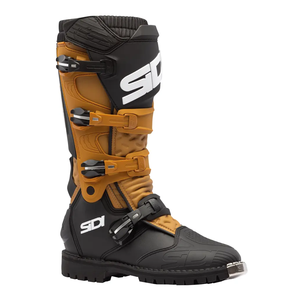 Sidi X-Power Enduro CE Boots Brown / Black motorcycle boots – three-quarter side view