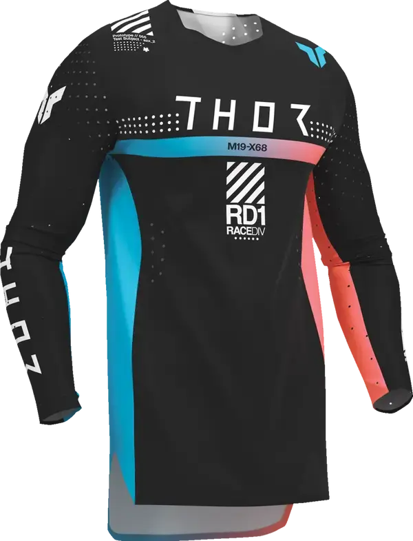 Thor Sportmode Synth Youth Jersey Black - FREE UK Shipping, FREE 365 Day Returns | Moto Central