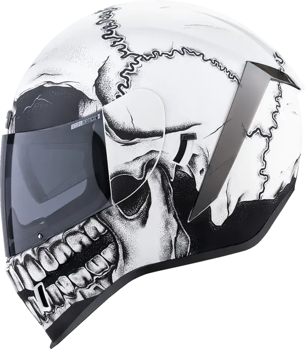 Icon Airform Crestfallen MIPS White - FREE UK Shipping, FREE 365 Day Returns | Moto Central