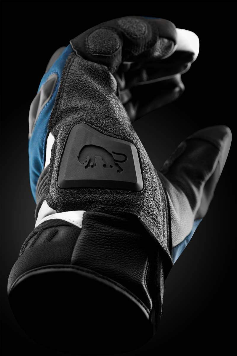 Furygan Balmaz All Season Leather & Textile Gloves Blue / White