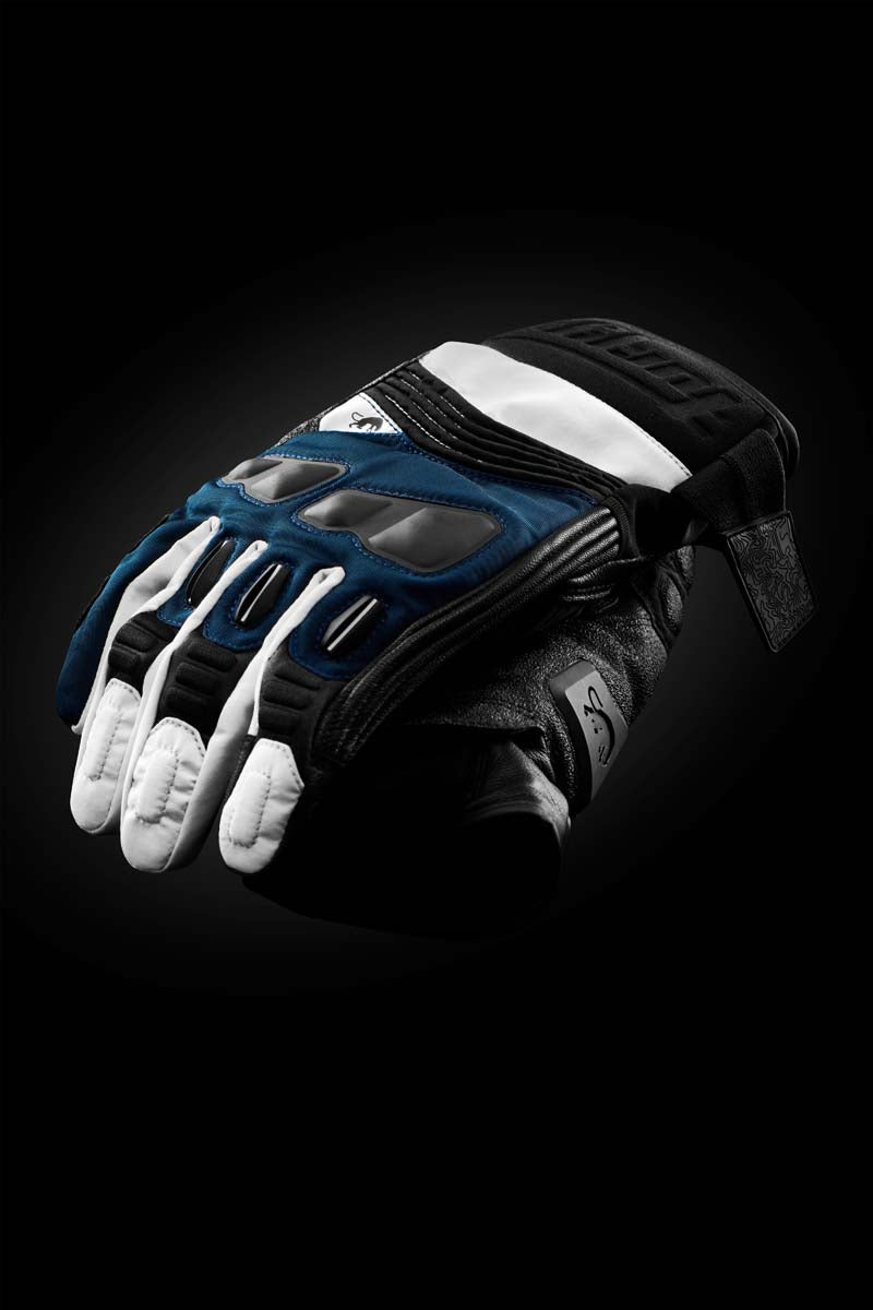Furygan Balmaz All Season Leather & Textile Gloves Blue / White