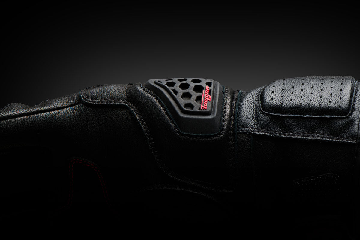 Furygan Volt Evo Leather & Textile Gloves Black / Red