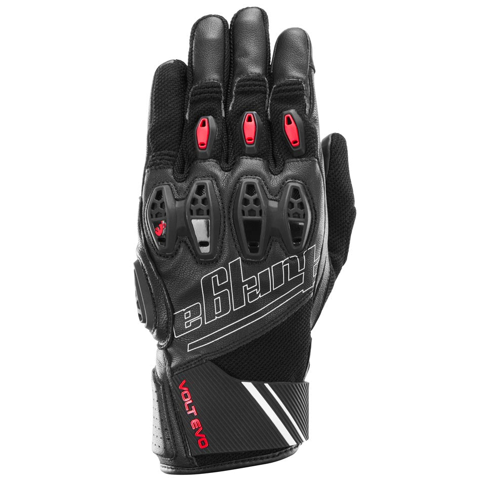 Furygan Volt Evo Leather & Textile Gloves Black / Red