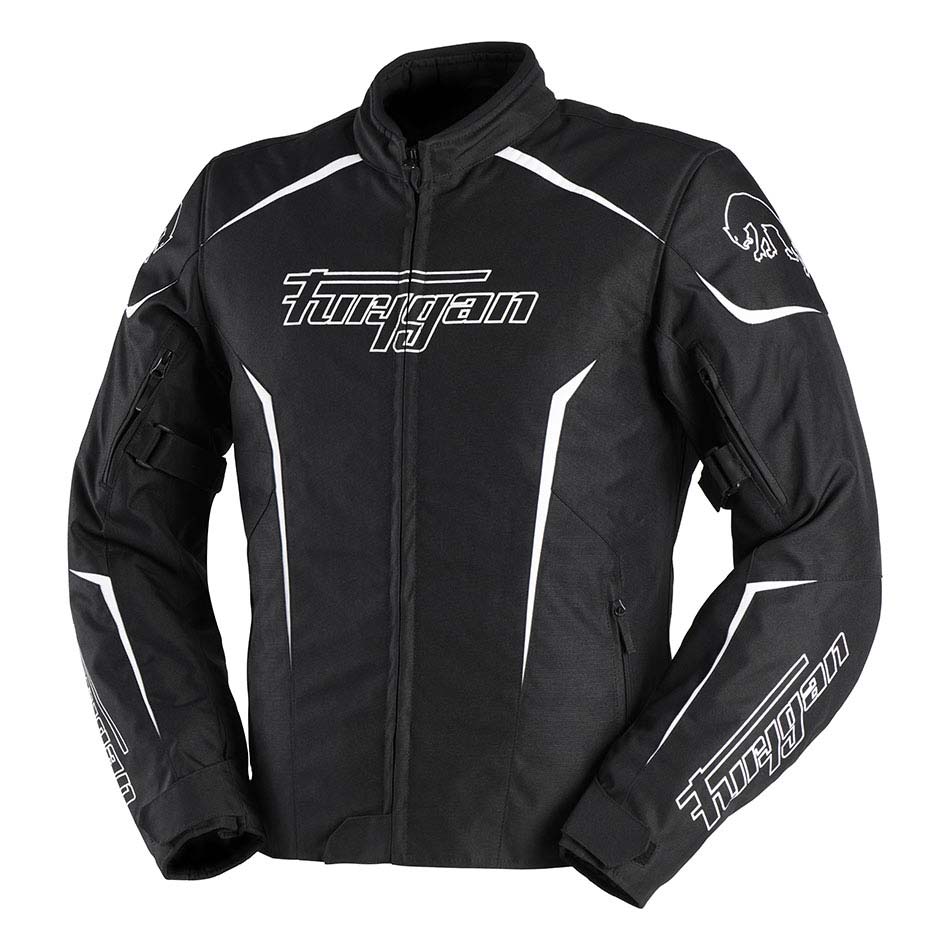Furygan Yori Textile Jacket Black / White / White FREE UK Delivery, FREE 365 Day Returns | Moto Central
