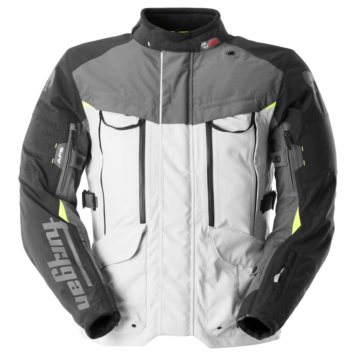 Furygan Challenger Textile Jacket Grey / White / Fluo Yellow