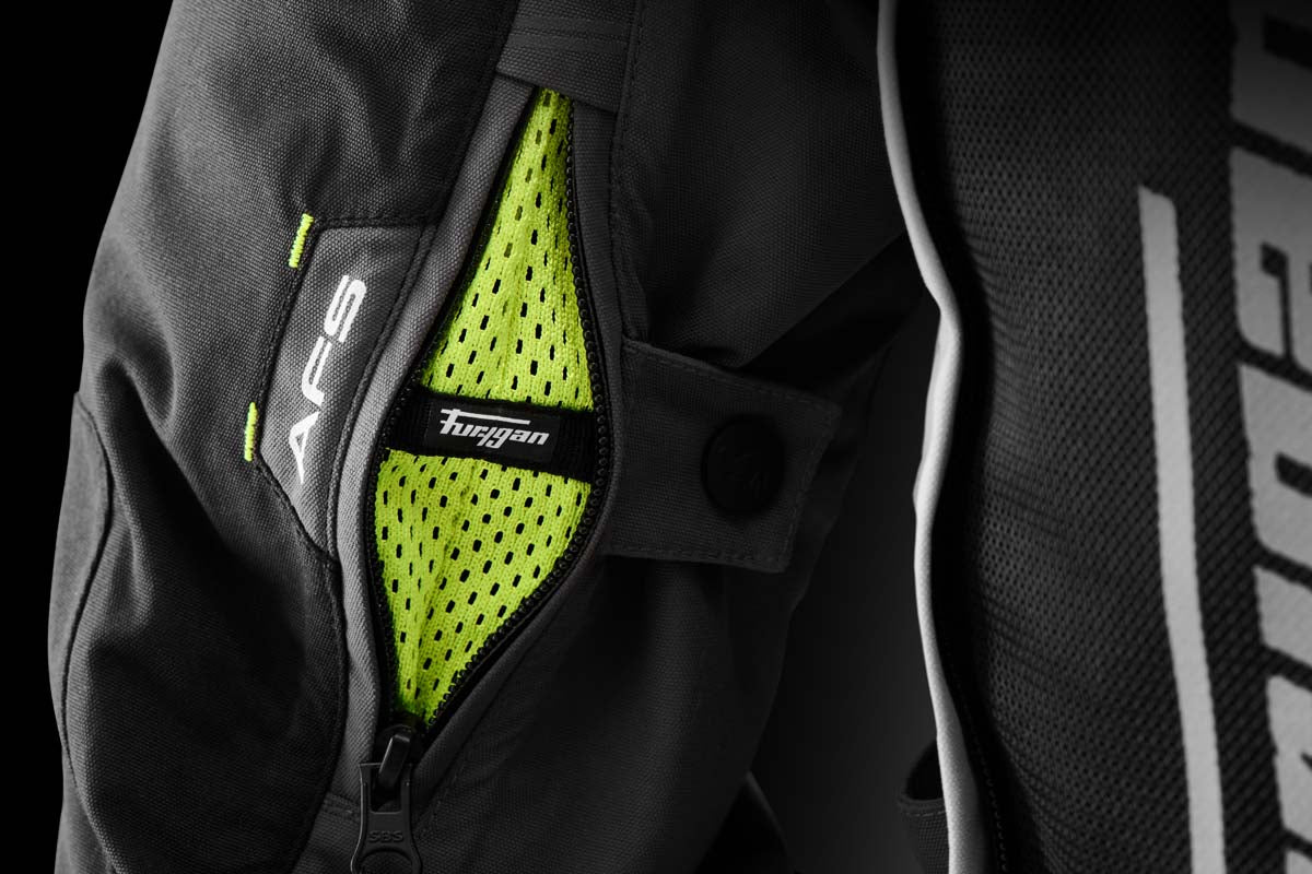 Furygan Challenger Textile Jacket Grey / White / Fluo Yellow