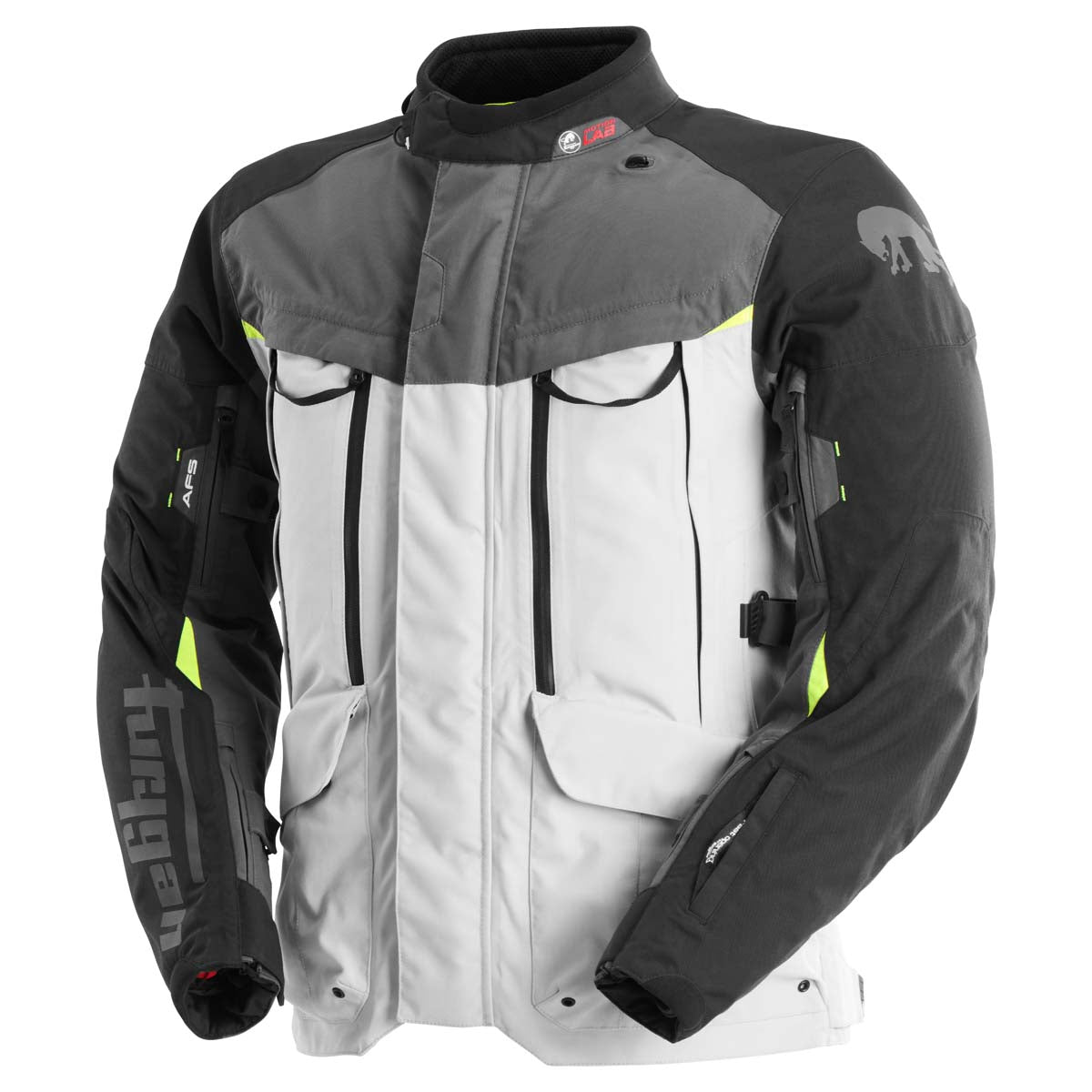 Furygan Challenger Textile Jacket Grey / White / Fluo Yellow