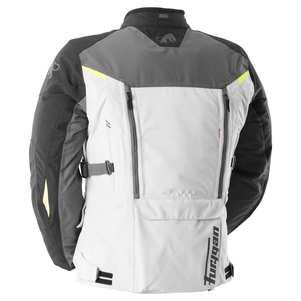Furygan Challenger Textile Jacket Grey / White / Fluo Yellow