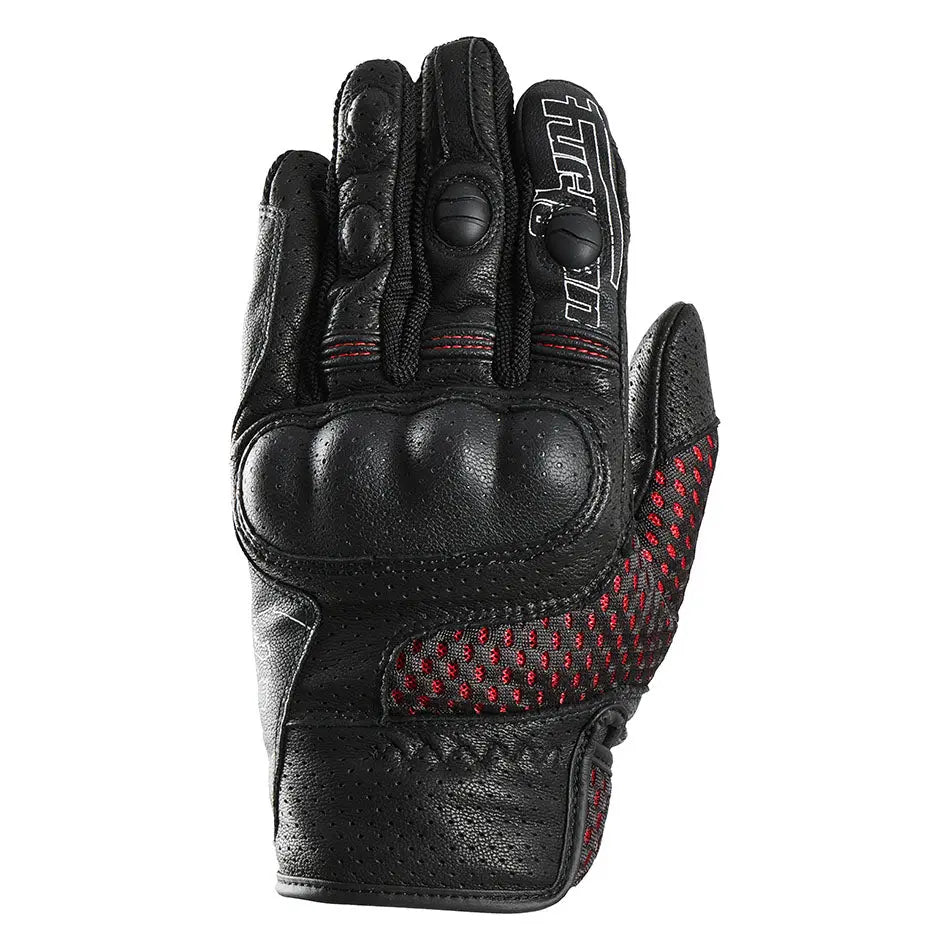 Furygan TD Air Leather Gloves Black / Red / White FREE UK Delivery, FREE 365 Day Returns | Moto Central