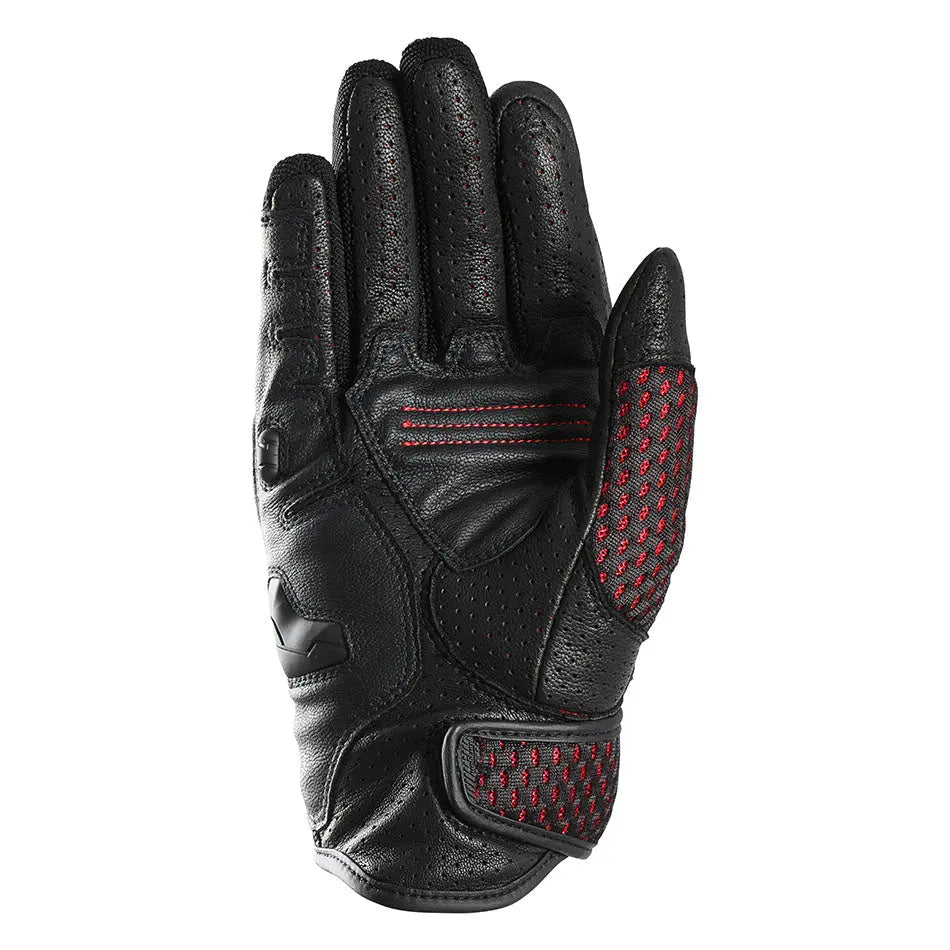 Furygan TD Air Leather Gloves Black / Red / White FREE UK Delivery, FREE 365 Day Returns | Moto Central