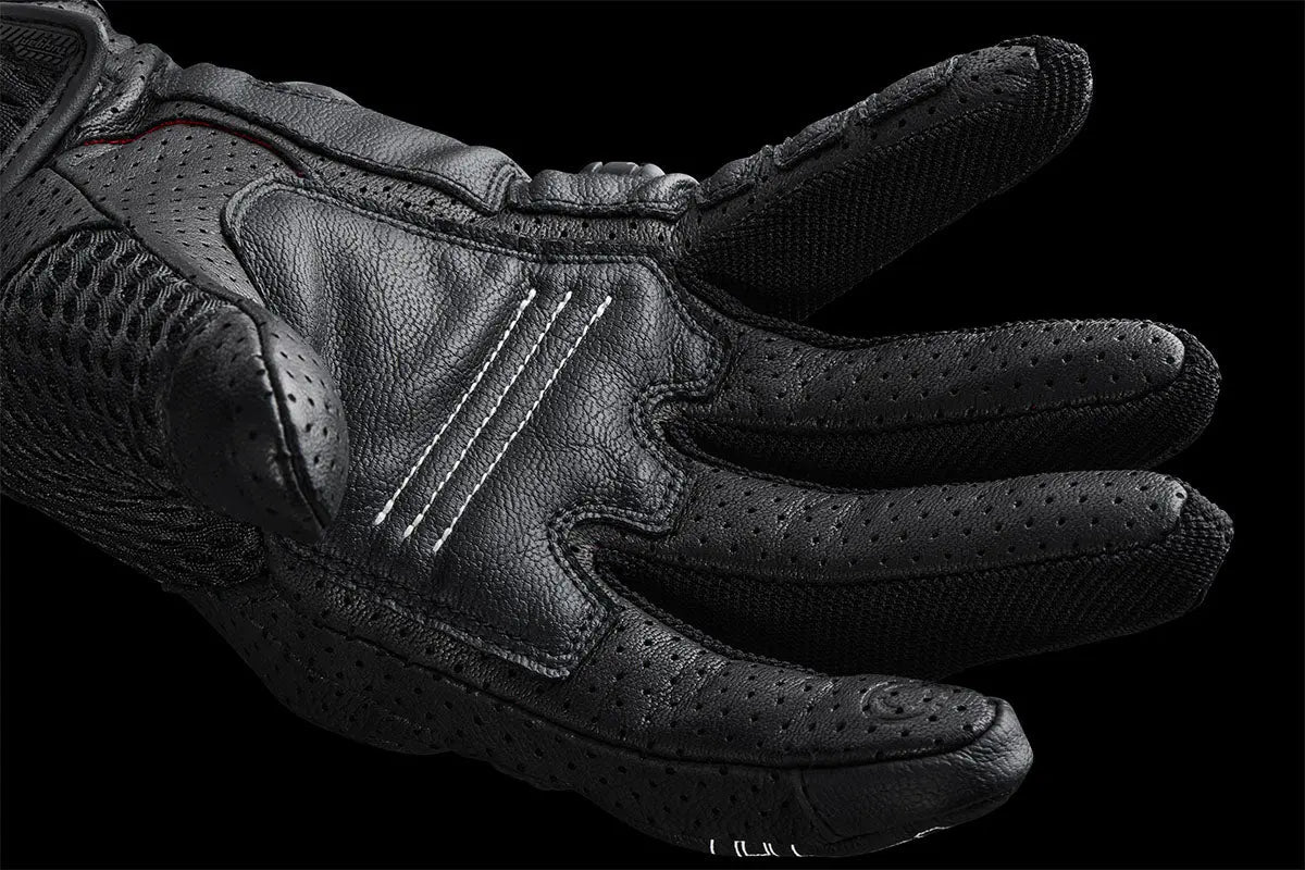 Furygan TD Air Leather Gloves Black / White FREE UK Delivery, FREE 365 Day Returns | Moto Central