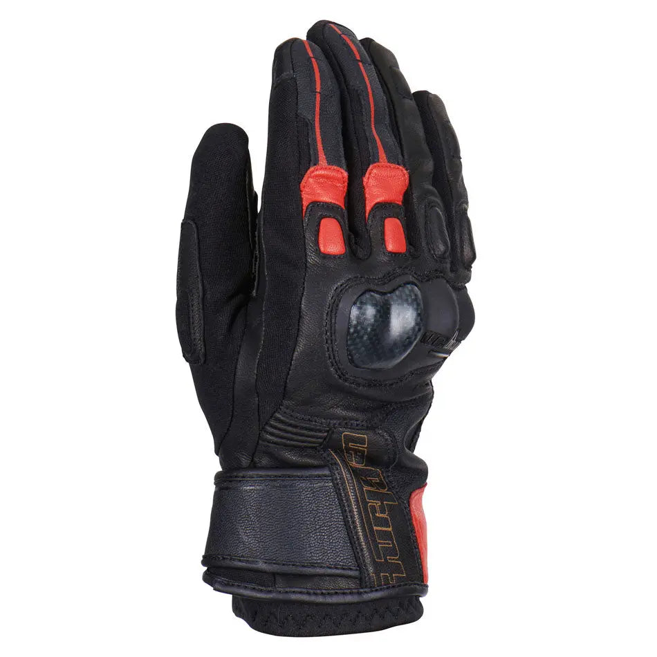 Furygan Cordoba Leather Gloves Black / Red FREE UK Delivery, FREE 365 Day Returns | Moto Central