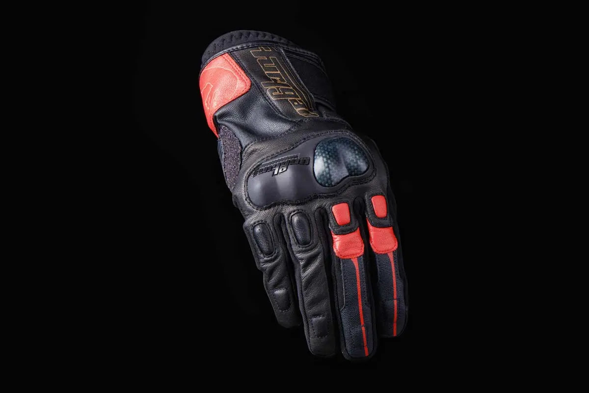 Furygan Cordoba Leather Gloves Black / Red FREE UK Delivery, FREE 365 Day Returns | Moto Central