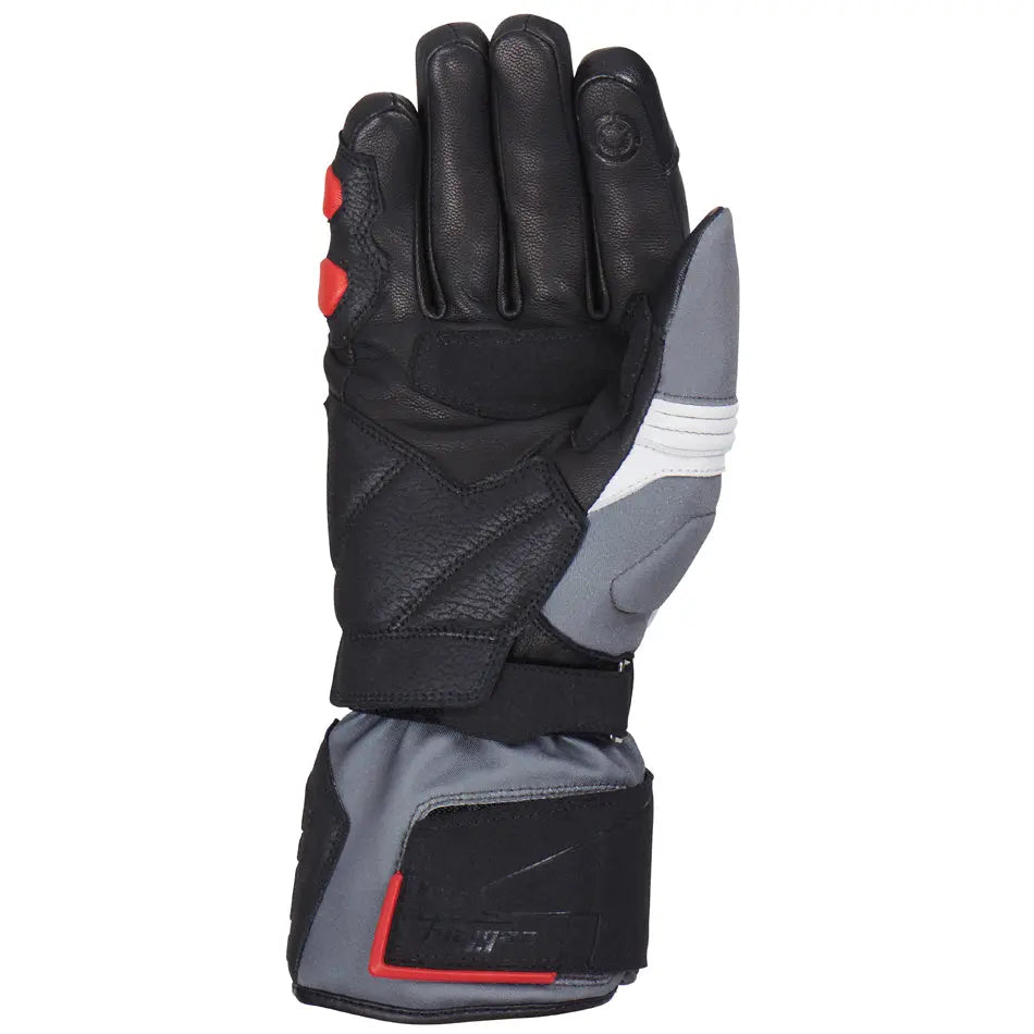 Furygan Flegere Gloves Anthracite / Pearl / Red FREE UK Delivery, FREE 365 Day Returns | Moto Central