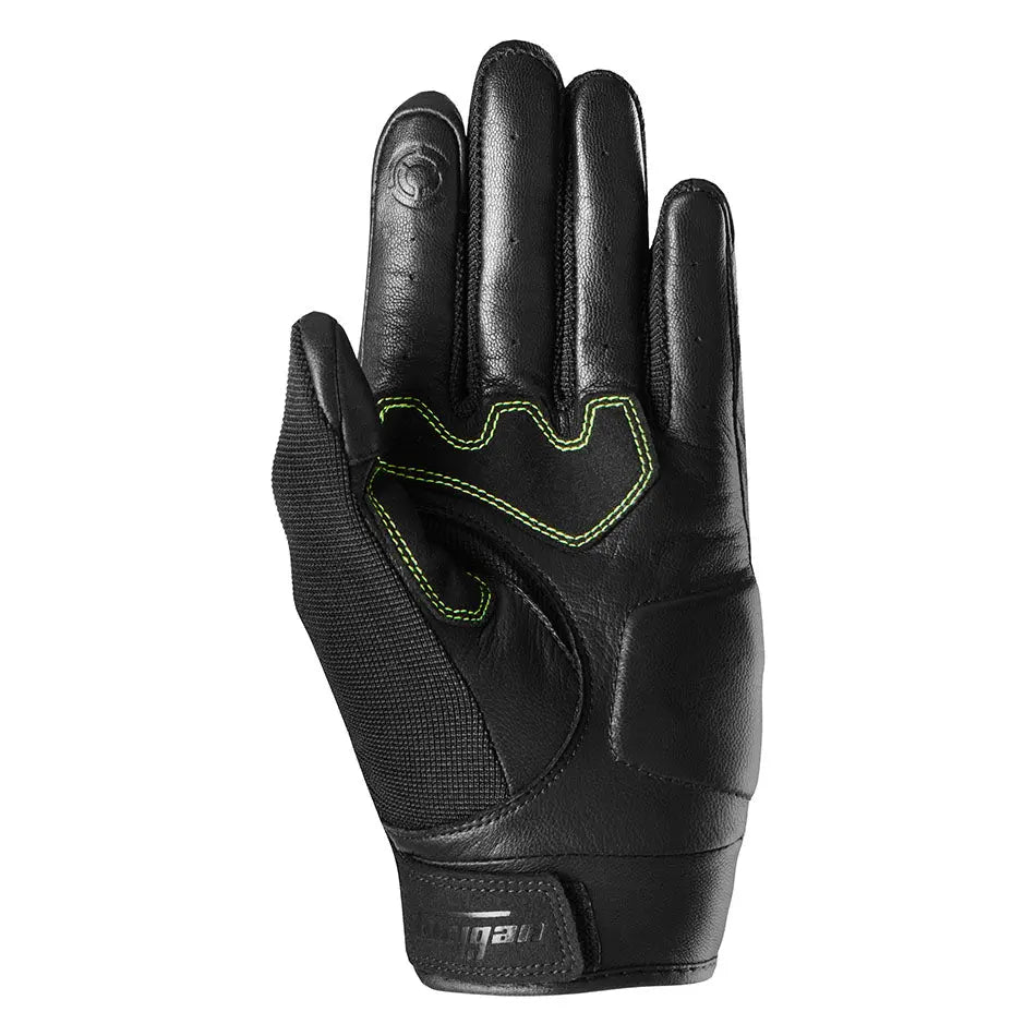 Furygan Shade Textile Gloves Black / Fluo Yellow FREE UK Delivery, FREE 365 Day Returns | Moto Central