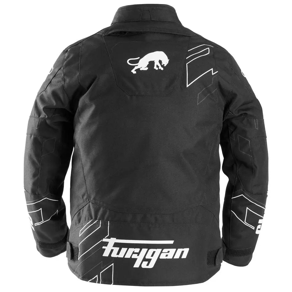 Furygan Neon Kids Textile Jacket Black / White / Anthracite FREE UK Delivery, FREE 365 Day Returns | Moto Central
