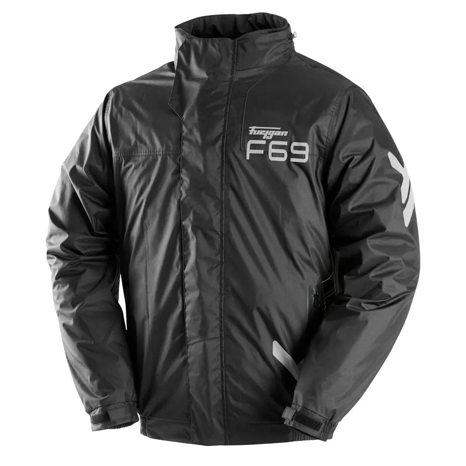 Furygan Tornado Rain Over Jacket Black / Fluo Yellow FREE UK Delivery, FREE 365 Day Returns | Moto Central