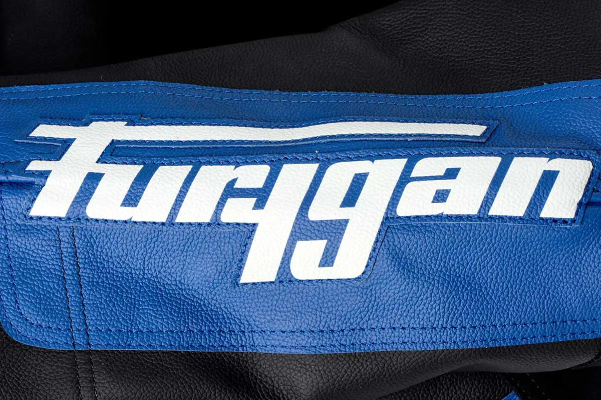 Furygan Combi Kids Evo Leather Suit Black / Blue / White FREE UK Delivery, FREE 365 Day Returns | Moto Central