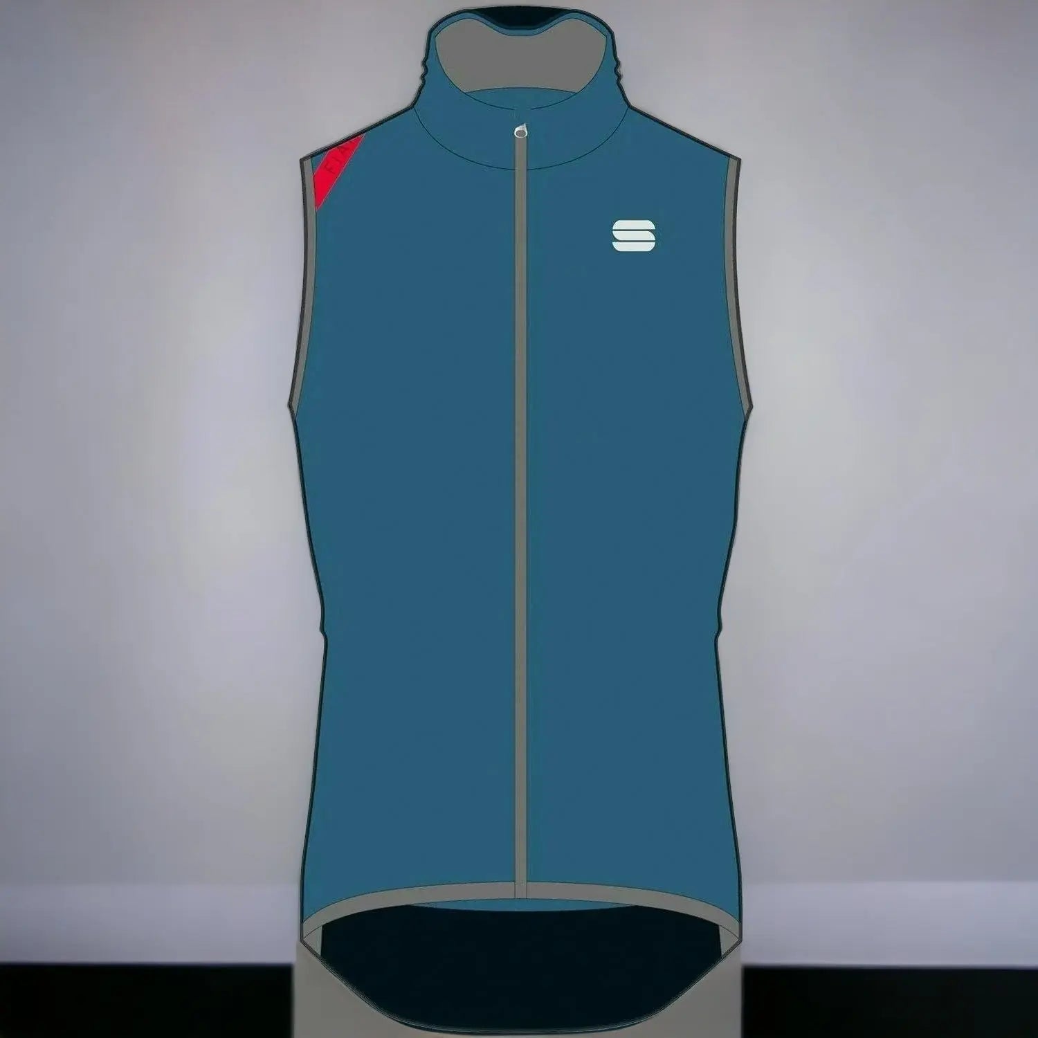 Sportful Fiandre Light NoRain Vest Sea Blue - FREE UK Shipping, FREE 365 Day Returns | Moto Central