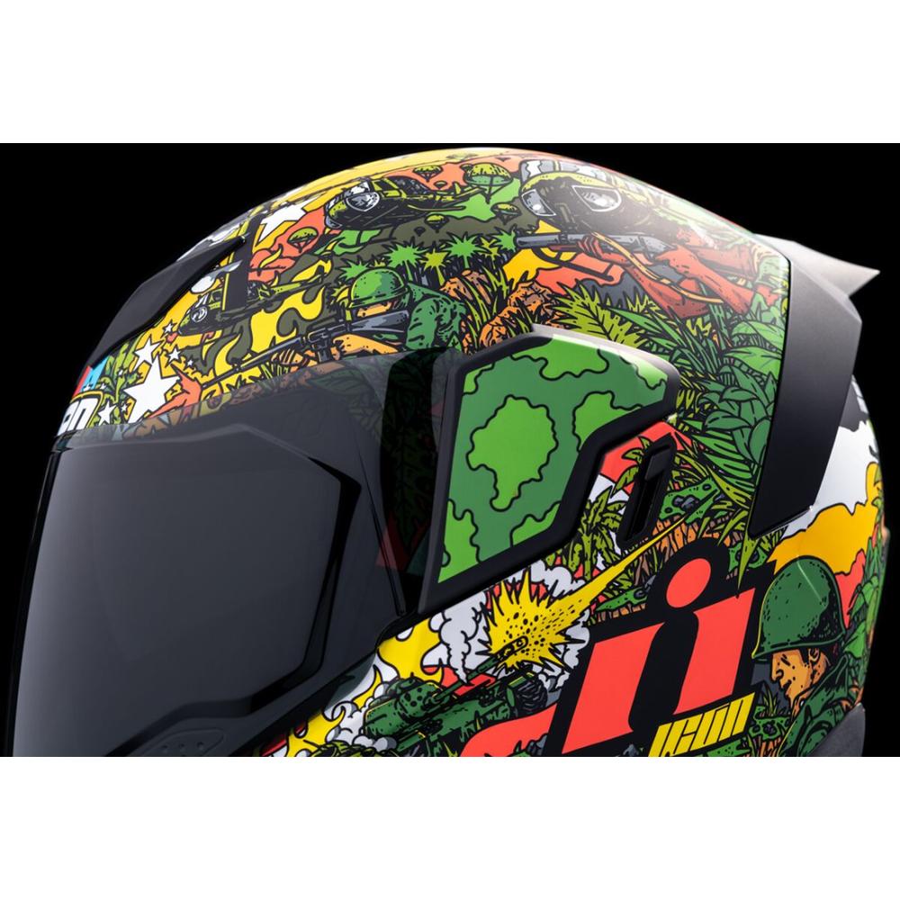 icon airflite battlescar 2 helmet green Icon Airflite GP23 Full Face Helmet Green FREE Delivery, FREE Returns