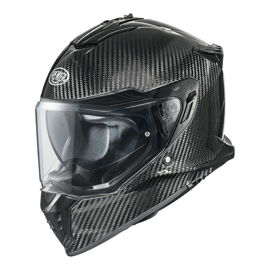 Premier Streetfighter Carbon Full Face Helmet Gloss Black - FREE UK Shipping, FREE 365 Day Returns | Moto Central