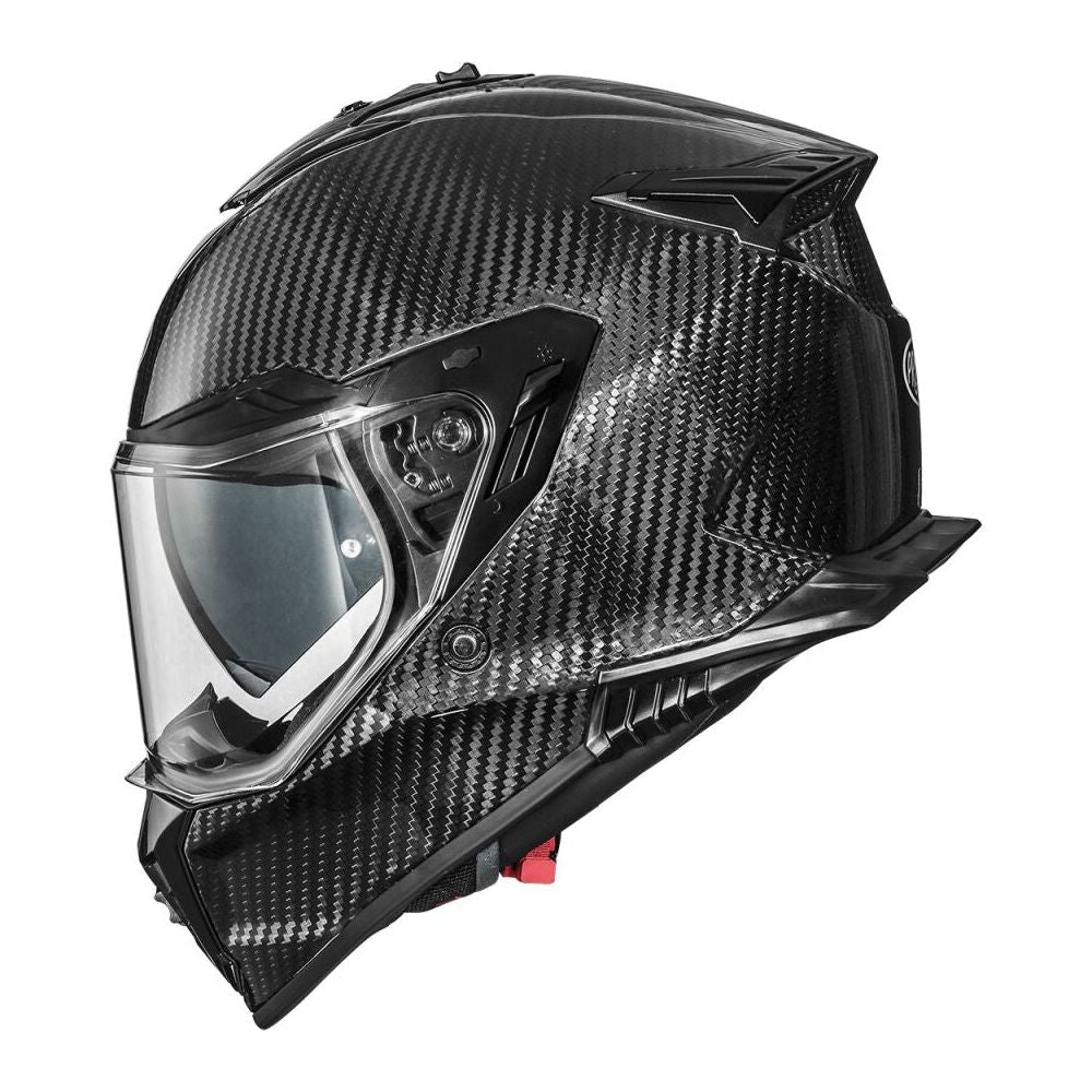 Premier Streetfighter Carbon Full Face Helmet Gloss Black - FREE UK Shipping, FREE 365 Day Returns | Moto Central