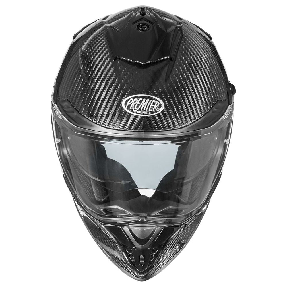 Premier Streetfighter Carbon Full Face Helmet Gloss Black - FREE UK Shipping, FREE 365 Day Returns | Moto Central