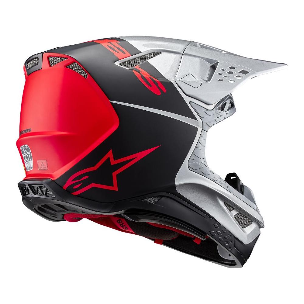 Alpinestars Supertech M10 Flood MX Gloss Orange / Silver